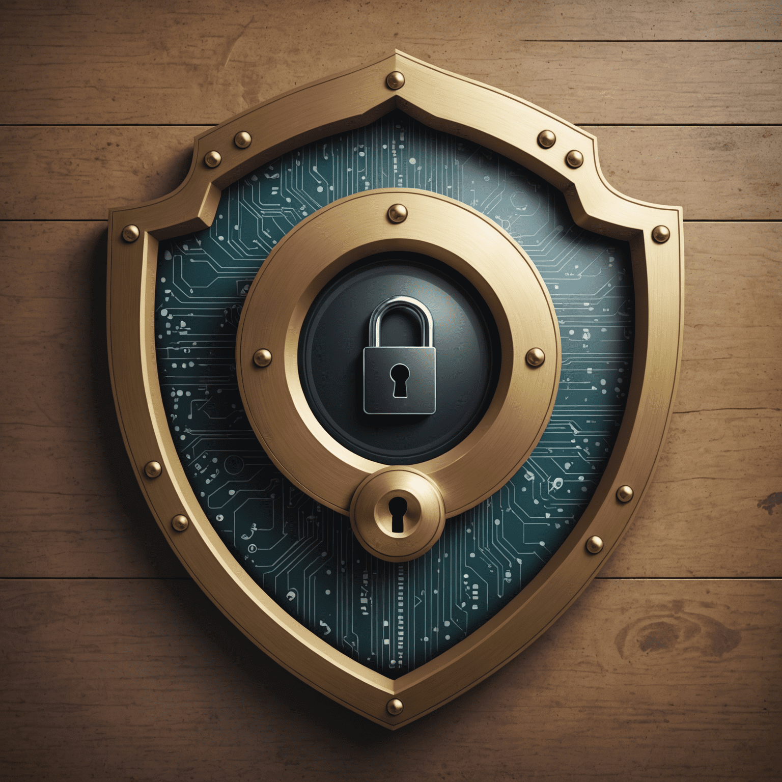 Illustration depicting the importance of data privacy and personal information protection, showing a lock, shield or similar symbols