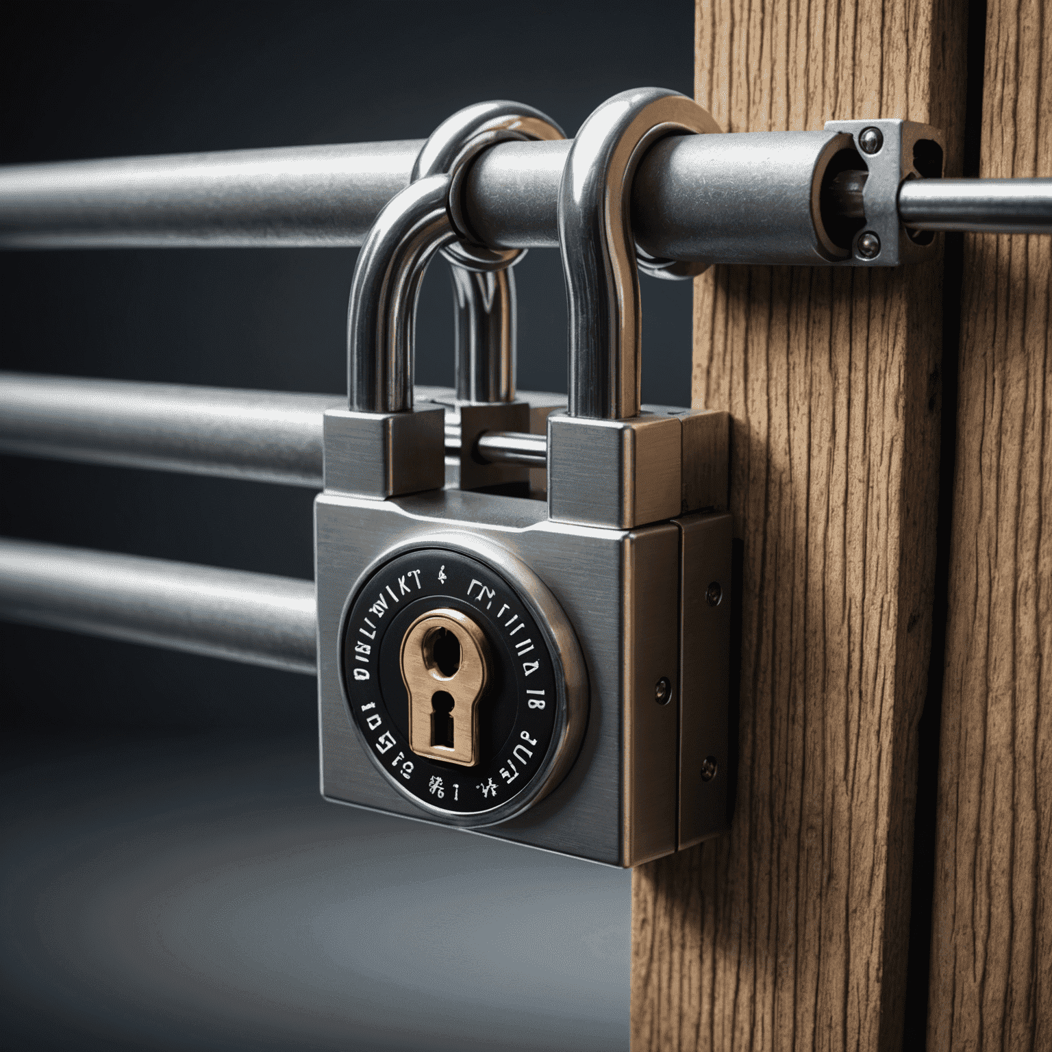 An image depicting various security measures, such as a padlock, firewall, and encryption key, to protect user data from unauthorized access or breaches.