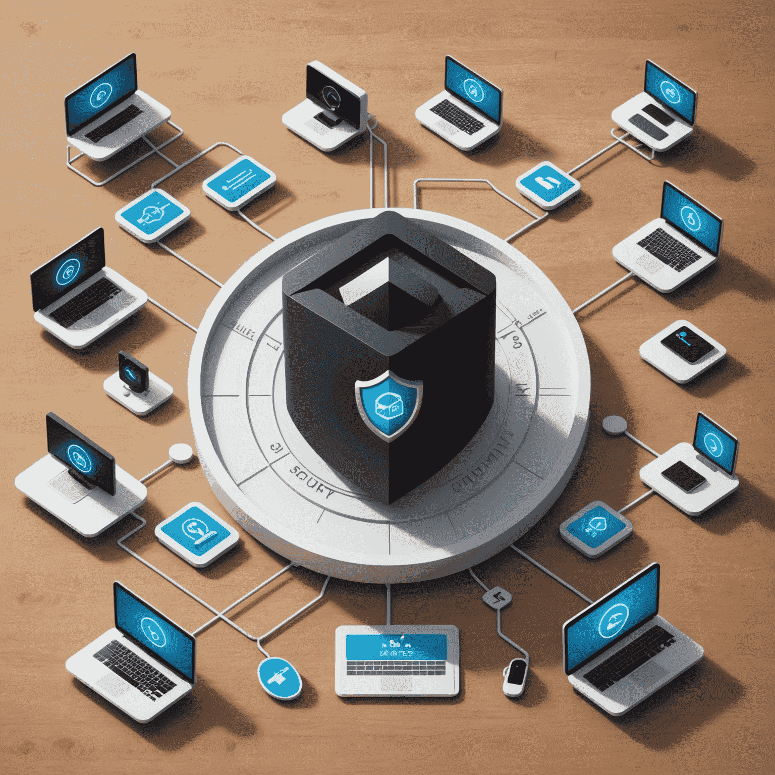 An image showcasing various security measures, such as encryption, access controls, and regular audits, to protect user data from unauthorized access or breaches.